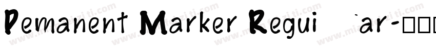 Pemanent Marker Reguiar字体转换